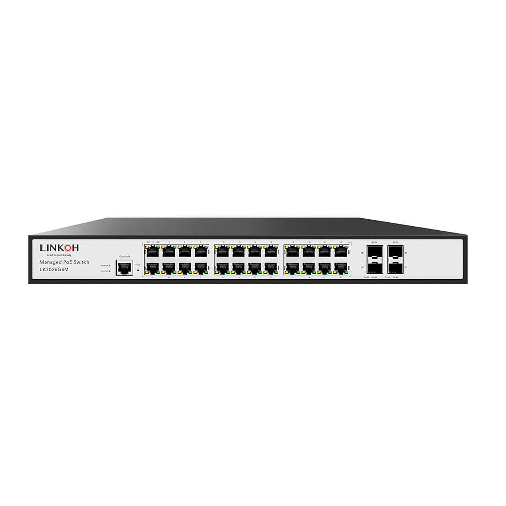 24-Port Gigabit Smart POE Switch with 4 Combo SFP Slots, Black at Rs 21000  in Mumbai
